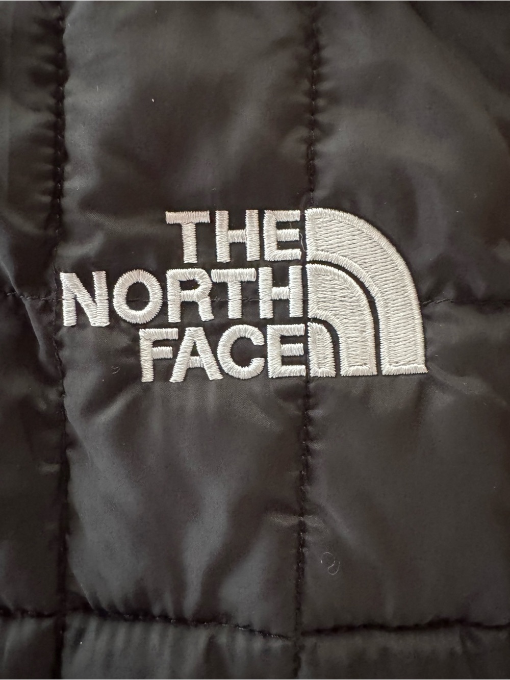 The North Face Men’s M ThermoBall Eco Vest Full Zip Puffer Black Logo - Picture 12 of 15